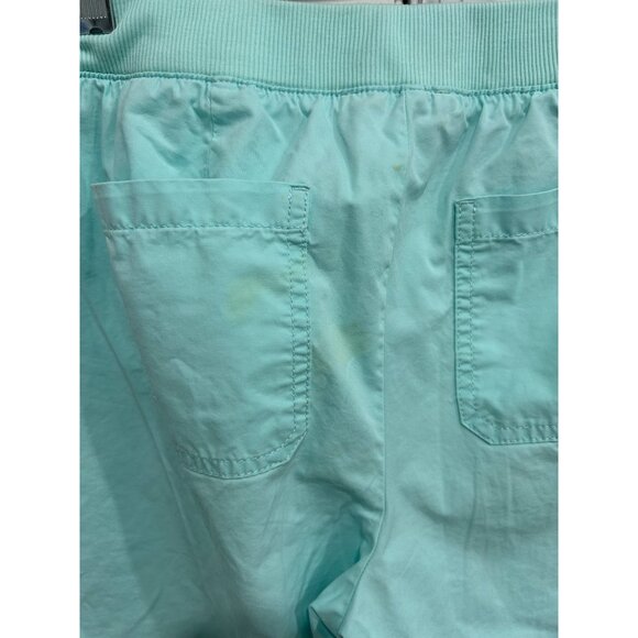Talbots Petite Womens Turquoise Cropped Pants Size 6P Adjustable Hem Coastal - Picture 9 of 11